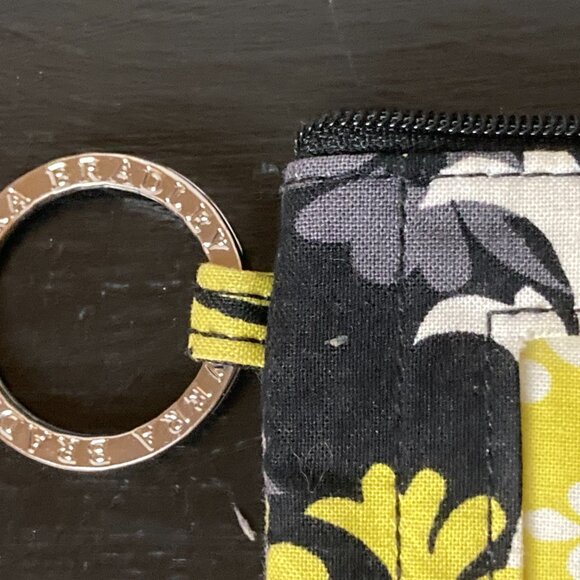 Vera Bradley Baroque Zip ID Case/Coin Key Purse & 18" Lanyard - Floral Pattern - Picture 2 of 8